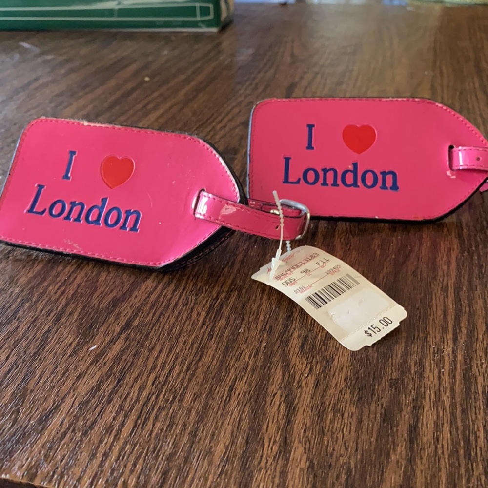 Two NWT “I ♥️ London” Luggage Tags.